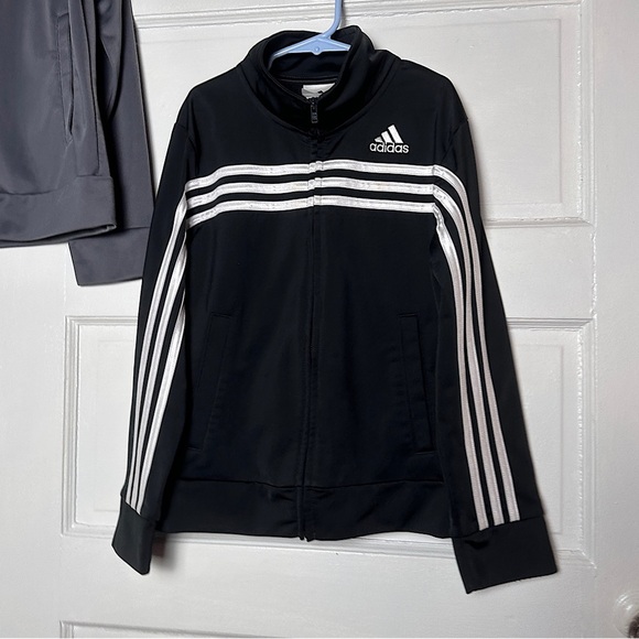 Adidas Boys Track Jackets Full Zip Bundle of 2 Small Athletic Streetwear - Picture 11 of 17
